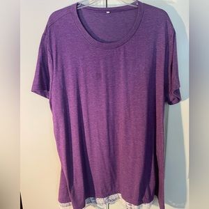 Purple short sleeve shirt Size-22W
